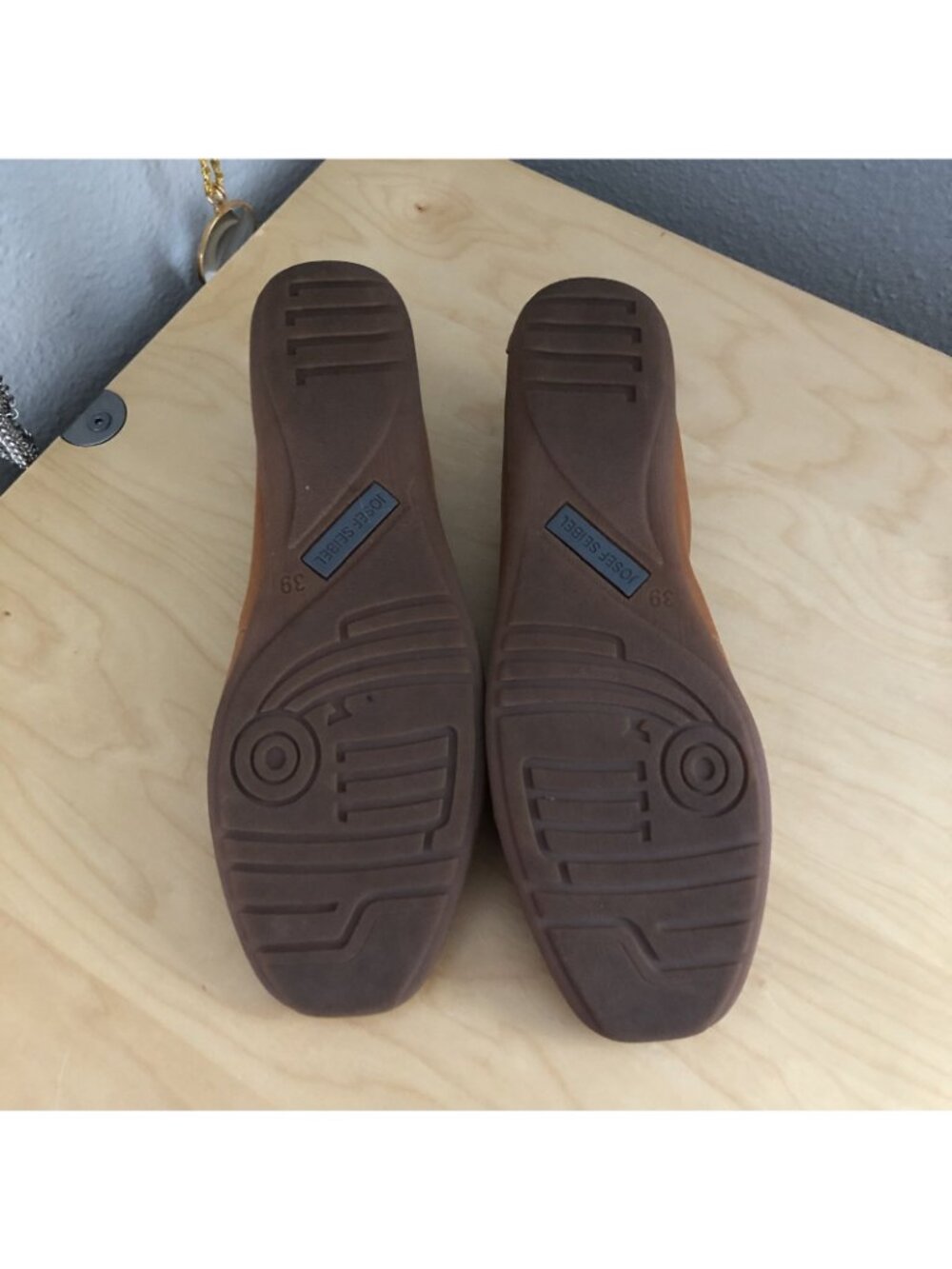 Josef Seibel Women's EU 39 / US 9 9.5 Fenja 01 Ballet Flat Camel Tan MINT - Picture 4 of 6